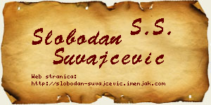 Slobodan Suvajčević vizit kartica